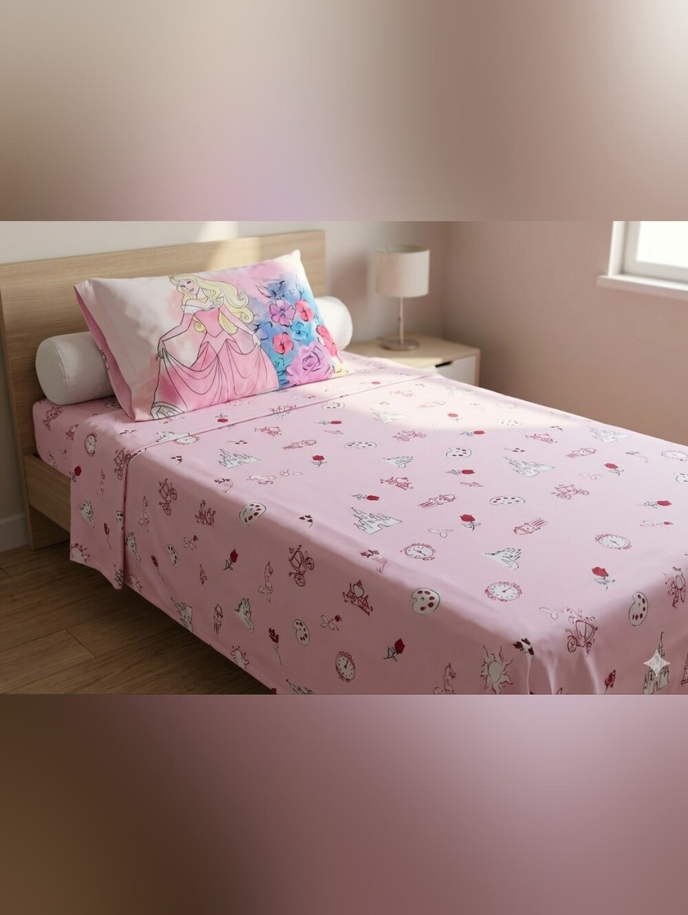 Pink and Purple 'Dare to Dream' 3 piece sheet set -twin-